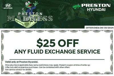 $25 off Any Fluid Exchanges Service