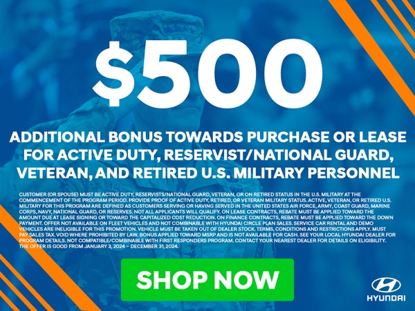 $500 Military Discount