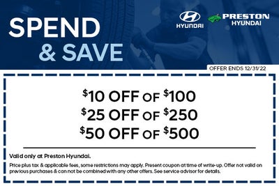 Hyundai Service & Parts Specials | Easton, MD | Preston Hyundai