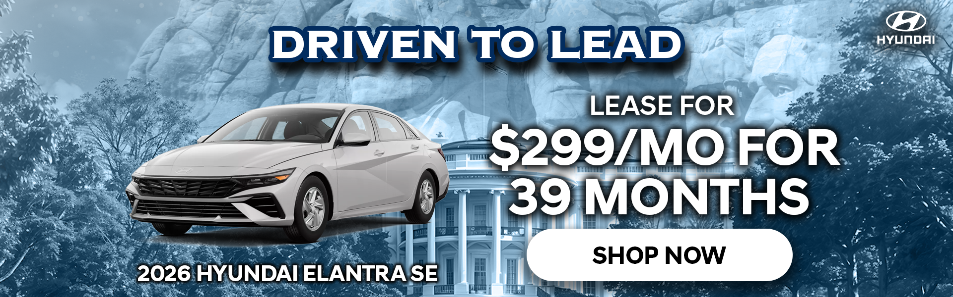 Lease for $299/Mo for 39 Mo. | 2026 Hyundai Elantra