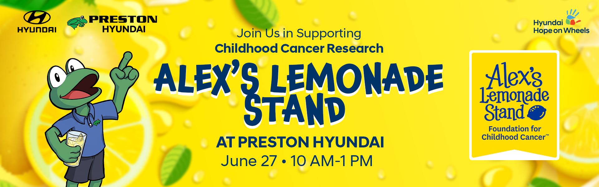 Fund Childhood Cancer Research at Preston Hyundai