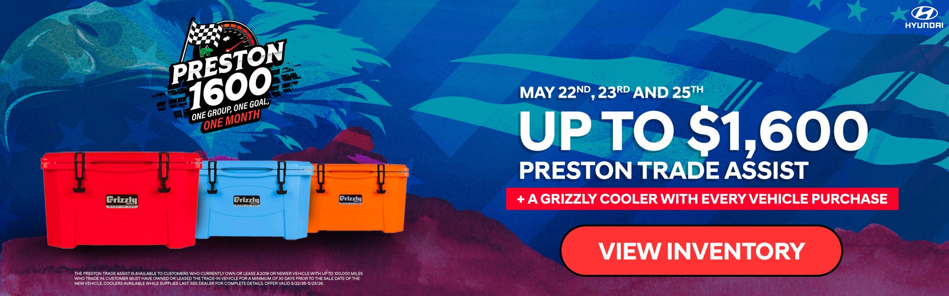 Up to $1,600 Trade Assist + A Free Grizzly Cooler!